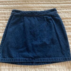 Dark Wash Denim Mini Skirt